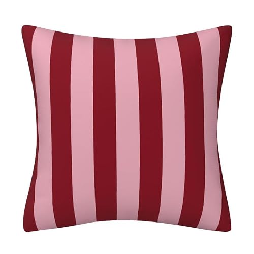 HFHungkeong Streifenförmige Kissenbezug, Digitale doppelseitige gedruckte Heimdekoration Indoor Sofa Kissenbezug(Rose Rot Rosa) HFHungkeong Streifenförmige Kissenbezug, Digitale doppelseitige gedruckte Heimdekoration Indoor Sofa Kissenbezug(Rose Rot Rosa)