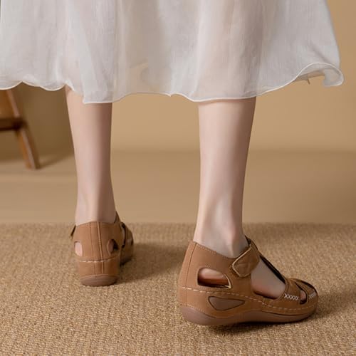 Summer Beach Sandals for Women,Orthopedic Sandals for Women with Arch Support Ladies Summer Walking Sandals for Outdoor4