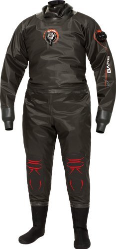Bare Nex-Gen Pro Dry Men's Diving Drysuit (Large/Short, Black)