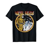 Star Wars R2-D2 C-3PO Metal Heads Circle Portrait T-Shirt