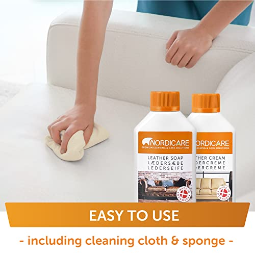 Nordicare Lederpflege Set für Auto und Möbel – 250ml