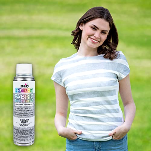 image for Tulip ColorShot Instant Fabric Spray Paint, Permanent Color Spray-On F