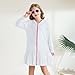 Girls Swim Cover Up Kids Long Sleeve Swimsuit Coverup 𝐘2k Terr𝐲 Beach Pool Clothes with (White, 18-24 Months)