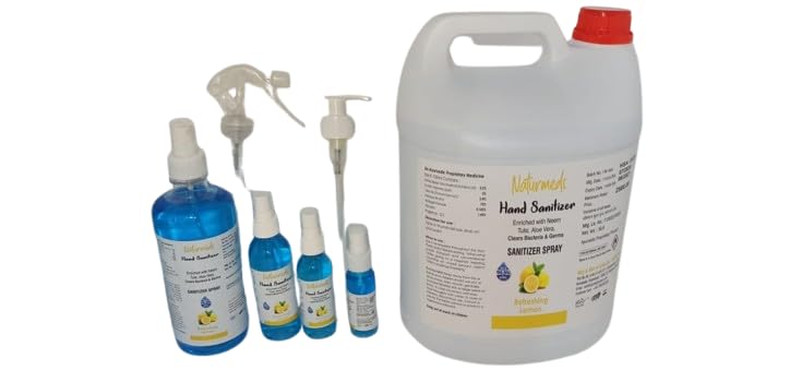 Naturmeds Hand Sanitiser-5 Litres-Refill Pack, Who Recommended Formulae/75% Alcohol/Added With Neem, Aloe Vera And Tulsi For Extract Soft Hand (B0DCTKMV6N) Amazon Price History, Amazon Price Tracker