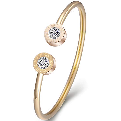 Jude Jewelers Stainless Steel Roman Numbers Round Charm Statement Wedding