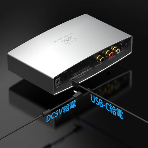 SHANLING EH1 シャンリン コンパクトデスクトップDAC/AMP ヘッドフォンアンプ CS43198 オペアンプ2基 6.35mmシングルエンド 4.4mmバランス PCM768kHz/32bit、DSD512 USB Type-C入力 RCA出力 UAC1.0対応 switch ゲームモード COAXIAL同軸デジタル出力 ハイレゾ【国内正規品】 (シルバー)