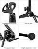 QWORK® Desktop Microphone Stand, Extendable Microphone Tripod Stand, Adjustment range 18-25cm, Foldable, Compatible with most microphones #4