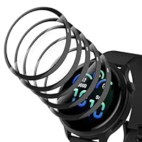 Simpeak Schutzfolien Kompatibel mit Garmin Vivoactive 6, 5 Stück HD Displayschutzfolien 9H Härte Displayschutz Anti-Kratz Wasserdicht Wasserdicht 3D PE Folien