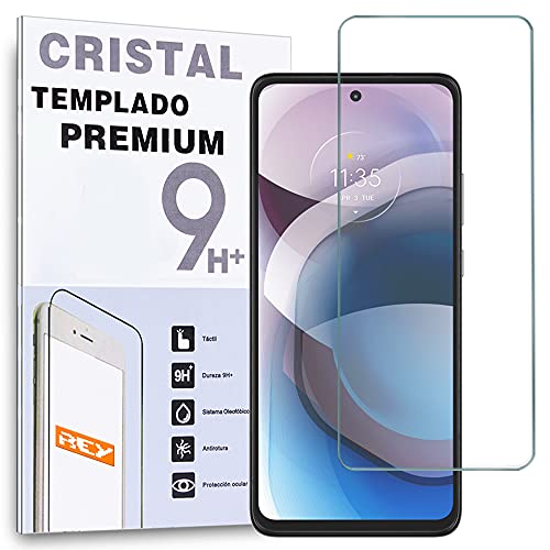 REY Protector de Pantalla para Motorola Moto One 5G Ace, Cristal Vidrio Templado Premium