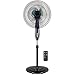 Best Choice Products Adjustable 16in Oscillating Pedestal Fan w/ 7.5 Hour Timer, Double Blades, Remote Control - Black