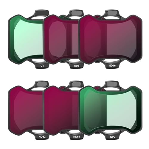 �݊���������܂�DJI Avata2�t�B���^�[ | UV CPL ND8 ND16 ND32 ND64 ���w�R�[�e�B���O���w�K���X�L�b�g�Z�b�g(6 IN 1 SET NEW)