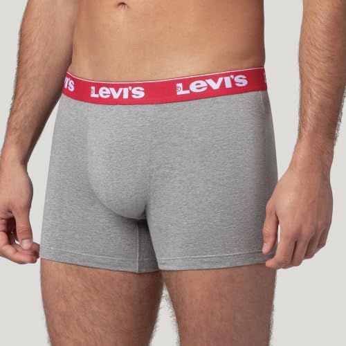 6er Pack Herren Levis Repeat Logo Boxer Brief Boxershorts Unterwäsche Pants, Farbe:Navy Combo, Bekleidungsgröße:S – Ansicht 3