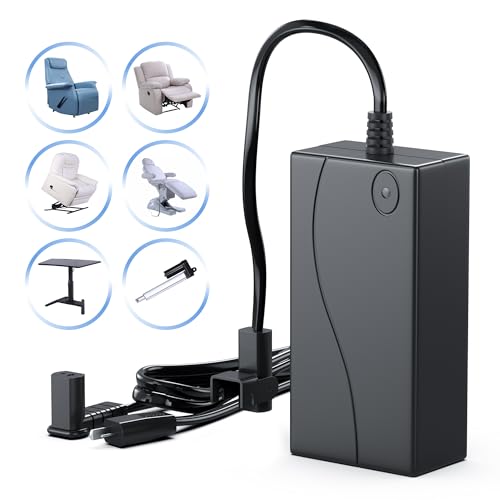 image for FOOAO Power Recliner Power Supply,Universal 2-Pin 29V 2A Power Supply 