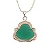 2017 Luck Happy Green Jade Buddha Pendant AAA CZ Laughing Buddha Statue Necklace Pendant (18K Gold Plated)
