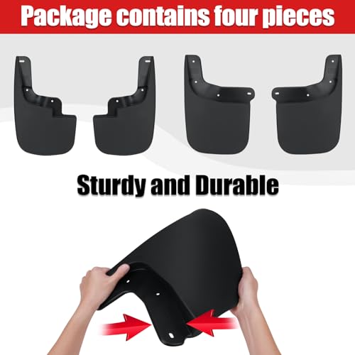 Image of Mud Flaps Compatible with GMC Canyon /Chevrolet Colorado 2015-2022 Mud Guards Splash Guards Tire Protector Mudguard No Drilling Required Mudflaps Accessories