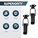 Diamall 2 PCS Car Bumper Clip Hasp, Fashion Front Bumper Holder Clips Decoration, Auto Bumper Security Hook Lock Clips Kit, Universal Bumper Quick Release Fasteners for Cars, Trucks, SUVs (Black)