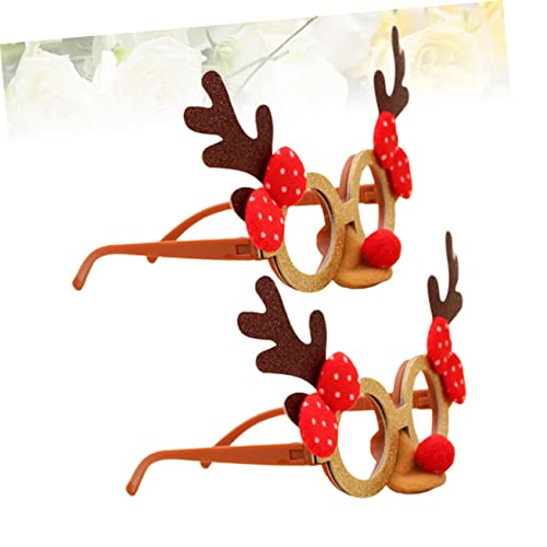 BESTOYARD 4 Peças De Óculos De Rena De Chifre Para Crianças Óculos De Veado De Natal Playset Para Cr