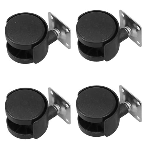 SOIMISS 4 Stück Multifunktionale Möbelrollen mit Robuste Nylon Kunststoff Lenkrollen für Möbel Wagen und Regale Leichtgängige Ersatzräder für Einfache