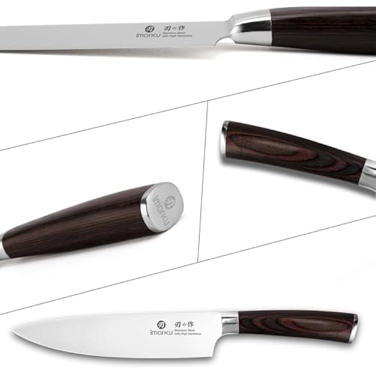 imarku Japanese Chef Knife - Sharp Kitchen Knife 8 Inch Chef's Knives HC Steel Paring Knife, Unique Gifts for Men and Women, Gifts for Mom or Dad, Kitchen Gadgets with Gift Box, Fathers Gifts