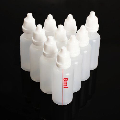 Plastic Dropping Bottles, 8ml, 50pcs