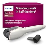 Philips automatischer Lockenstab 8000 Series, Lockenwickler/Curler mit MoistureProtect Technologie, 27 verschiedene Stylingoptionen, Weiß, Modell BHB878/00