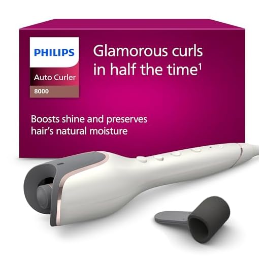 Philips StyleCare Prestige Automatischer Lockenstab mit Temperaturkontrolle und Ionisierungsfunktion (Modell BHB878/00)
