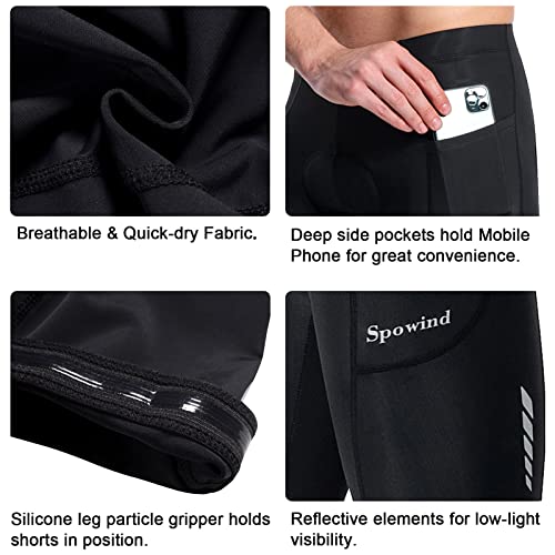 Men's Cycling Shorts Padded Biking Cycle Clothes Bike Riding Pants Bicycle Mountain Bike Wear UPF 50+ - Image 5