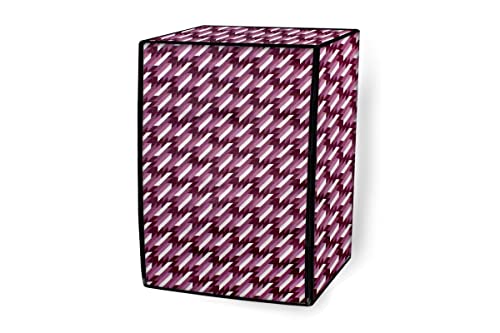 Image of Stylista Washing Machine Cover Compatible for IFB Senator Smart 8 Kg Front-Load Symmetric Pattern Voilet