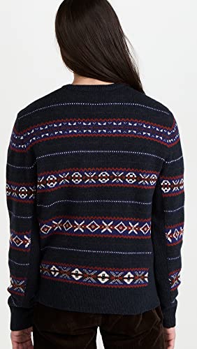 Rag & Bone Men's Wesley Fair Isle Crew, Navy Multi, M #TOP2
