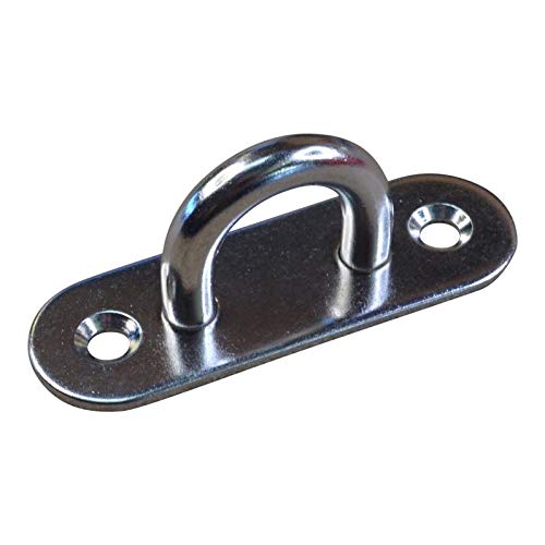 Pad Eye Mounting Hoop with 2 Mounting Holes A2 Stainless Steel (1, 45x16mm)