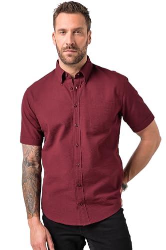 Chemise homme JP 1880 seersucker modern fit casual col button down bleu
