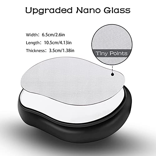 Crystal Hair Eraser,Magic Hair Remover Painless Exfoliation for Women and Men Legs Arm Back,Washable Nano Hair Removal Tool,Smooth Skin Gifts(Black) - Thumbnail 4