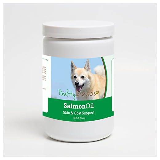 Healthy Breeds Norwegian Buhund Salmon Oil Soft Chews 120 Count