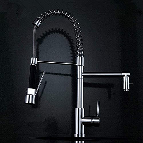 Robinets de cuisine évier mitigeur salle de bains cuisine tirer robinet tout cuivre eau chaude et froide lavabo robinet Double évier robinet