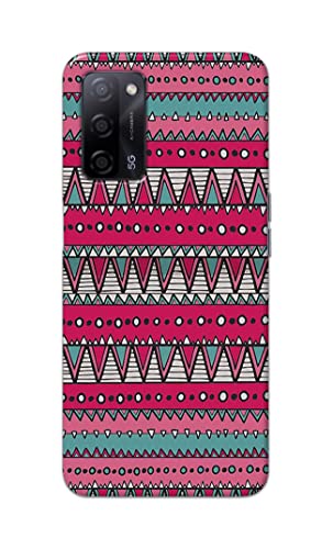 Image of Printed Hard Back Cover Case for Oppo A55 5G | Oppo A53s 5G | Oppo A54s Back Cover (Geometric Vintage Pattern) -1803