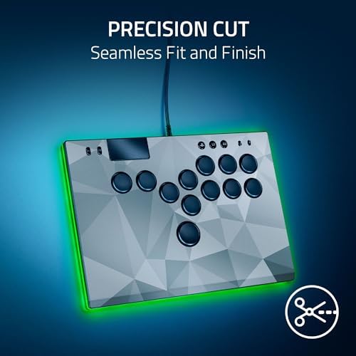 Razer Kitsune All-Button Arcade Controller & Street Fighter Chun-Li Vinyl Skin Bundle: For PS5 / PlayStation 5 & PC - Low-Profile Optical Switches - Slim Design - Chroma RGB - Full Top Plate Wrap