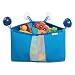 mDesign Corner Kids and Baby Suction Shower Caddy, Bath Toy Organizer - Blue