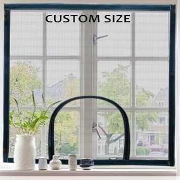 Custom Size Window Insect Screen,Fly Screen Mosquito Net with Zipper
