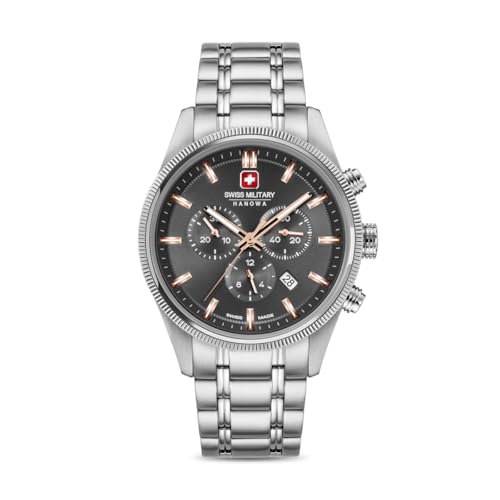 Image of Swiss Military Hanowa SMWGI0003104 - Swiss Made Round Blue Chronograph - Watch for Men