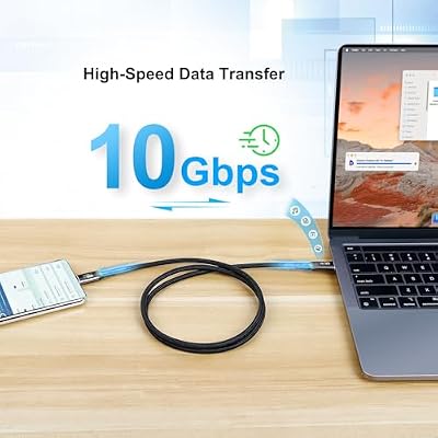 SKW USB C to USB C 3.1 Cable, High Speed Type C 10Gbps 4K Video Data Transfer 100W(5A) Charger Cable with E-Marker 3.2ft / 1M
