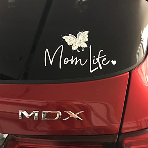 Crystal Car Decoration Stickers Butterfly Bling Crystal Rhinestone Car Sticker Decal,Decorate Cars Bumper Window Laptops Luggage Rhinestone Sticker,Decoration Bling Bling Interior Accessories 2 Pack #TOP2