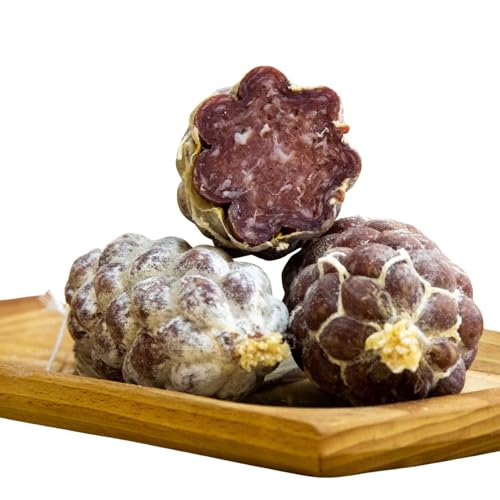 antica norcineria Salame Palle del Nonno di Norcia | Forma di Pigna | Carne di Maiale a Grana Fine | Sale e Pepe | Peso 300/400g | Specialità Norcina | 100% Carne Italiana |
