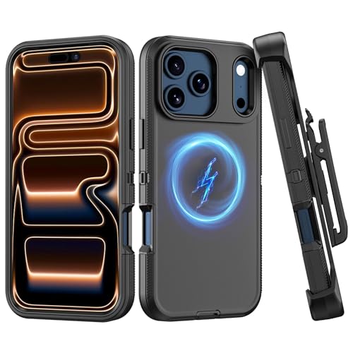 Coque Phone Pro Max noire premium protection intégrale antichoc compatible charge sans fil