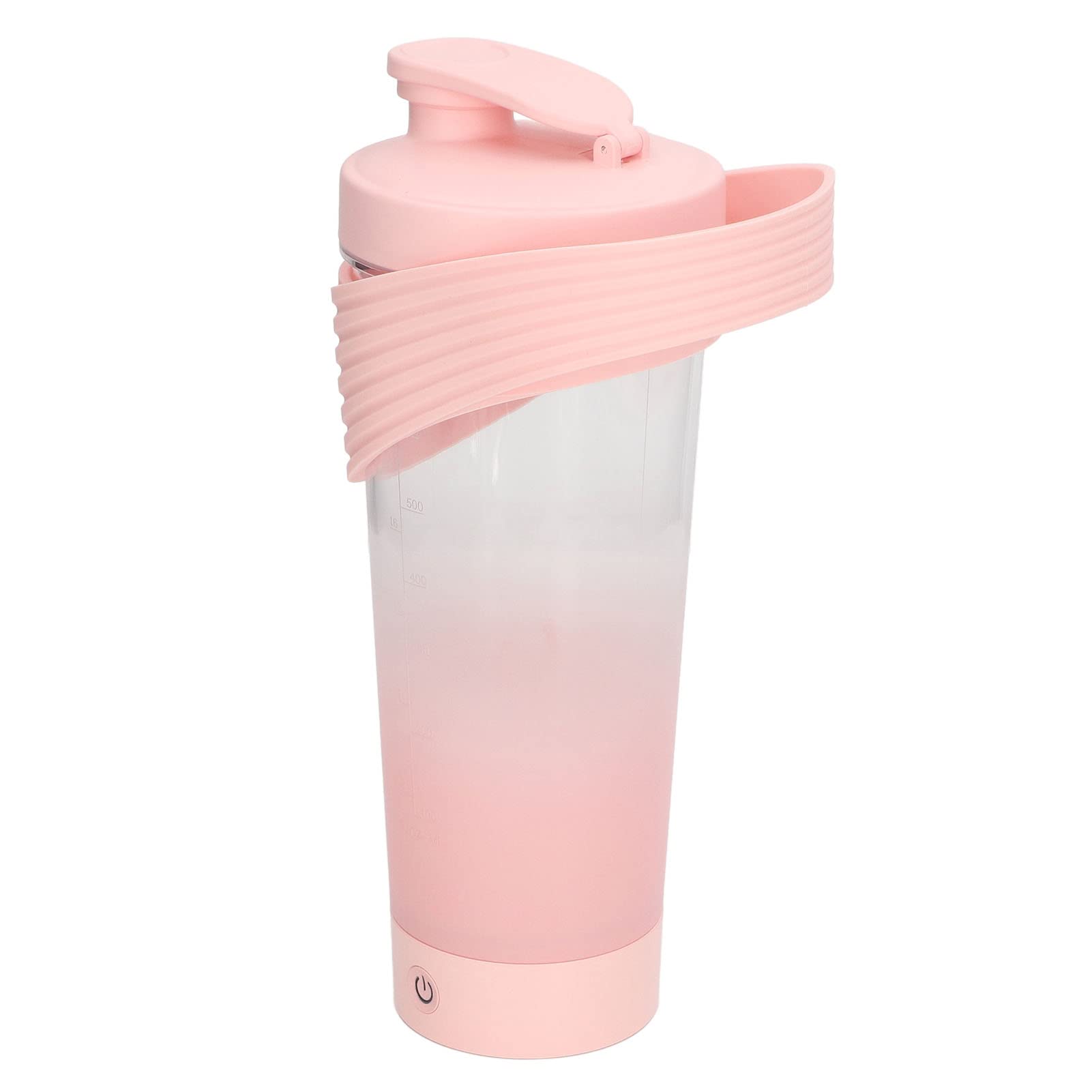 Shaker Électrique, Bouteille Shaker Protéine Rechargeable USB, 800ml(rose)