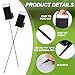 Shappy 4 Pcs Golf Metal Proximity Marker with Black Markers and 1 Pcs (50 Sheets) Cards for Golf Marking