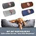 Tante Hilde Hundebett Norderney XXL (100x80x25) Schwarz – Waschbar, Robust und Gemütliches Hundebett & Hundekorb in Verschiedenen Größen – Ideal für mittelgroße Hunde z.B. Australian Shepherd, Collie