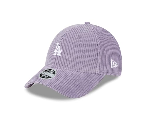 Casquette New Era LA Dodgers 9Forty violette femme velours côtelé réglable