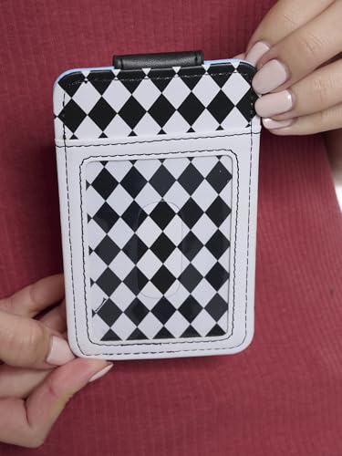 Image of Disney Card Holder Women Slim Wallet Small Alice Black Blue