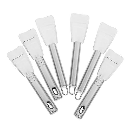 BESPORTBLE 6pcs Stainless Steel Ice Shovel Snow Removal Tool Gadgets for Home Windshield Ice Scraper Auto Ice Scraper Fridge Ice Scraper Ice Remover Scoop Frigobar Defroster Freezer