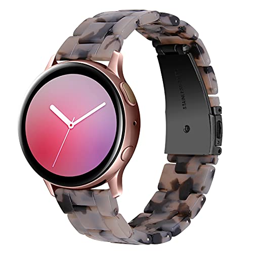 TenCloud Resin Watch Bands intended for AGPTEK LW11 Smart Watch LW11/P66/LW36/GRV R01, Watch Band Bracelet Strap Replacement Compatible with AGPTEK LW11 22mm (Ivory Tortoise)